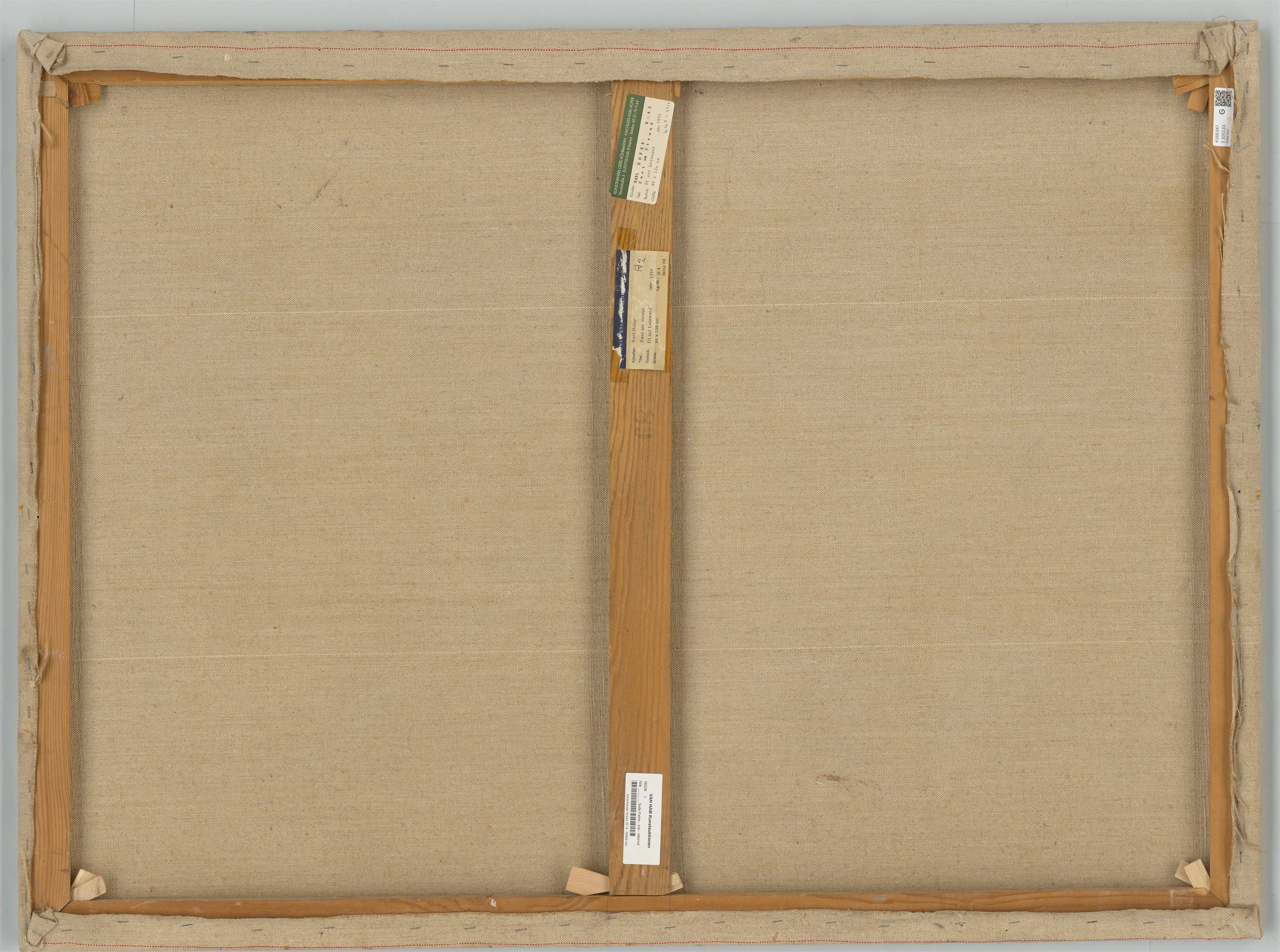 Auf diesem Bild ist das folgende Kunstwerk zu sehen: Karl Hofer. „Paar am Strand“. 1953.