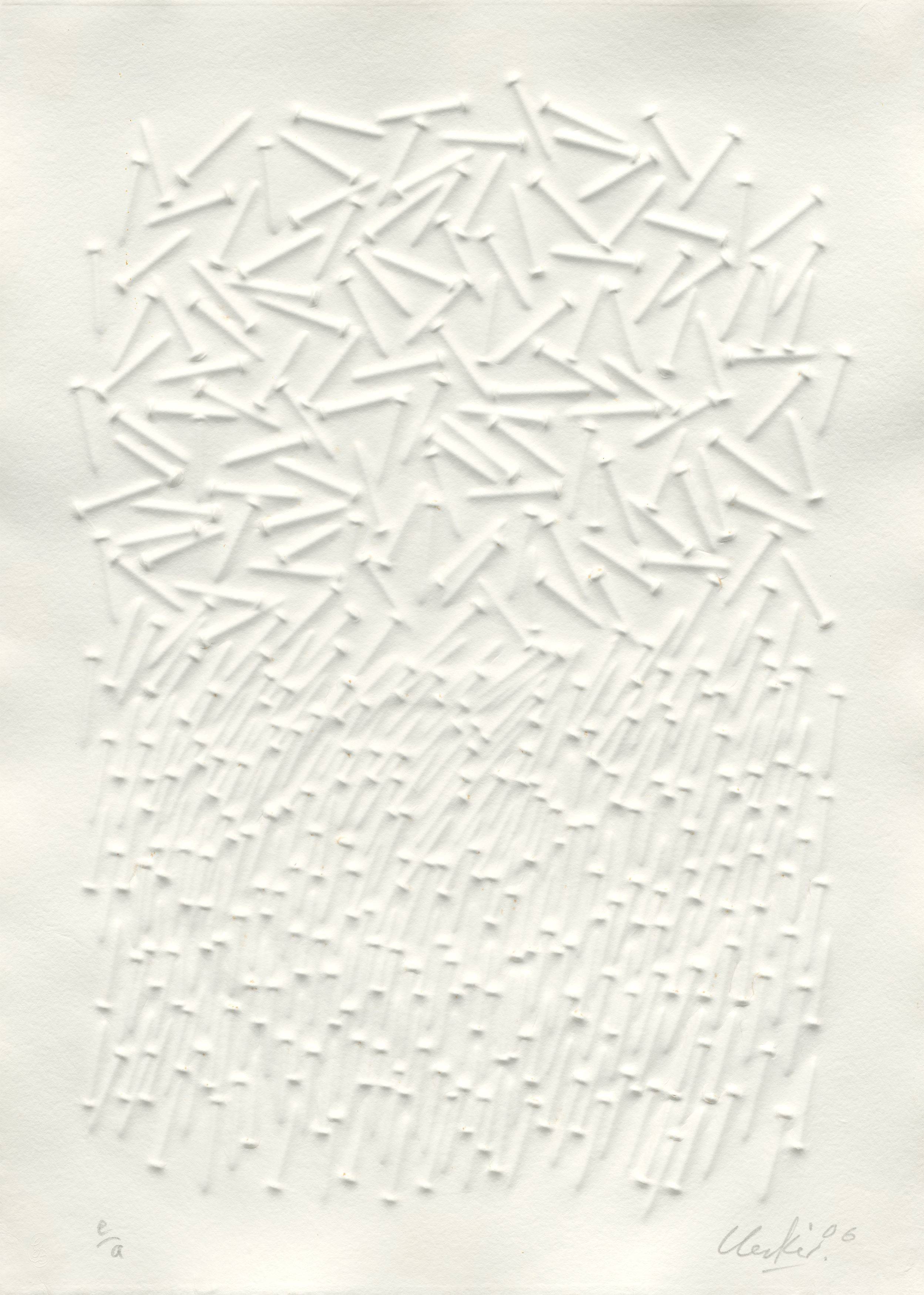 This picture shows the following artwork: Günther Uecker. ”Baum”. 2006.