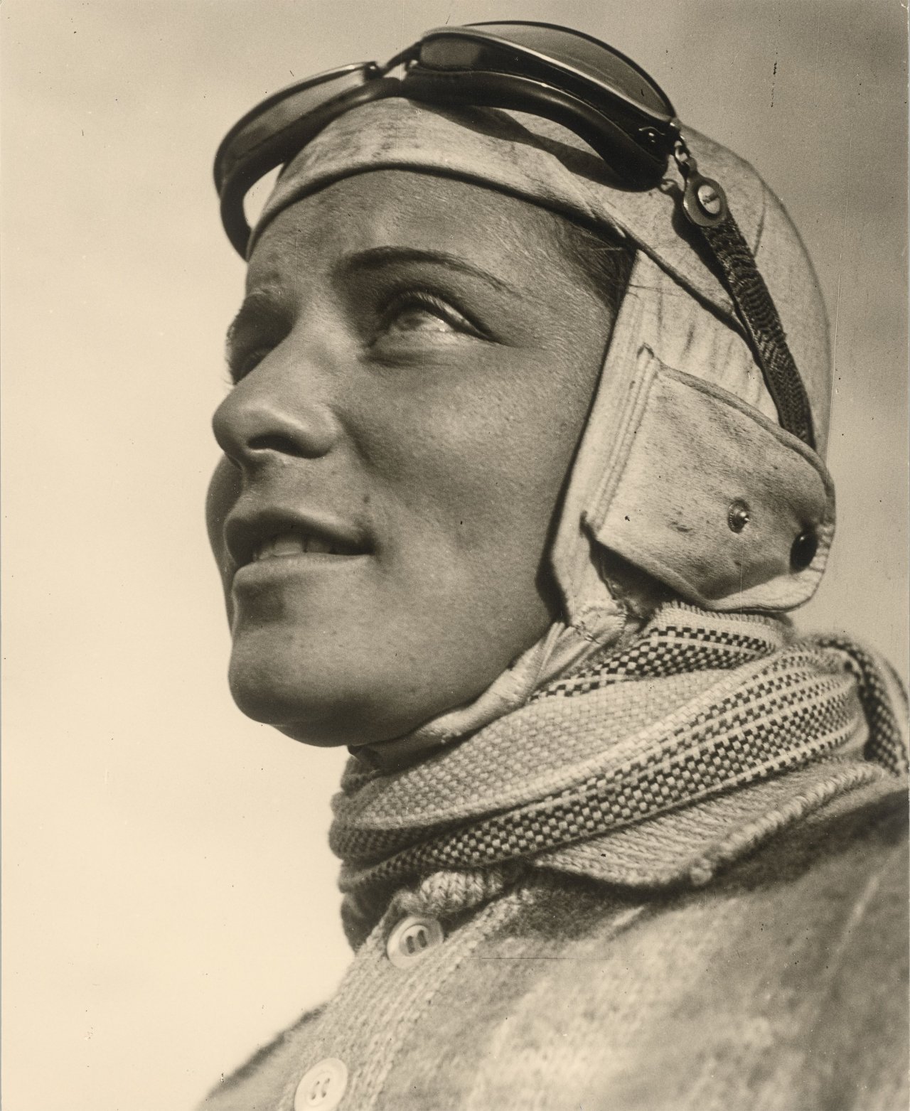 This picture shows the following artwork: Fritz Eschen. The Pilot Elly Beinhorn. Circa 1930.