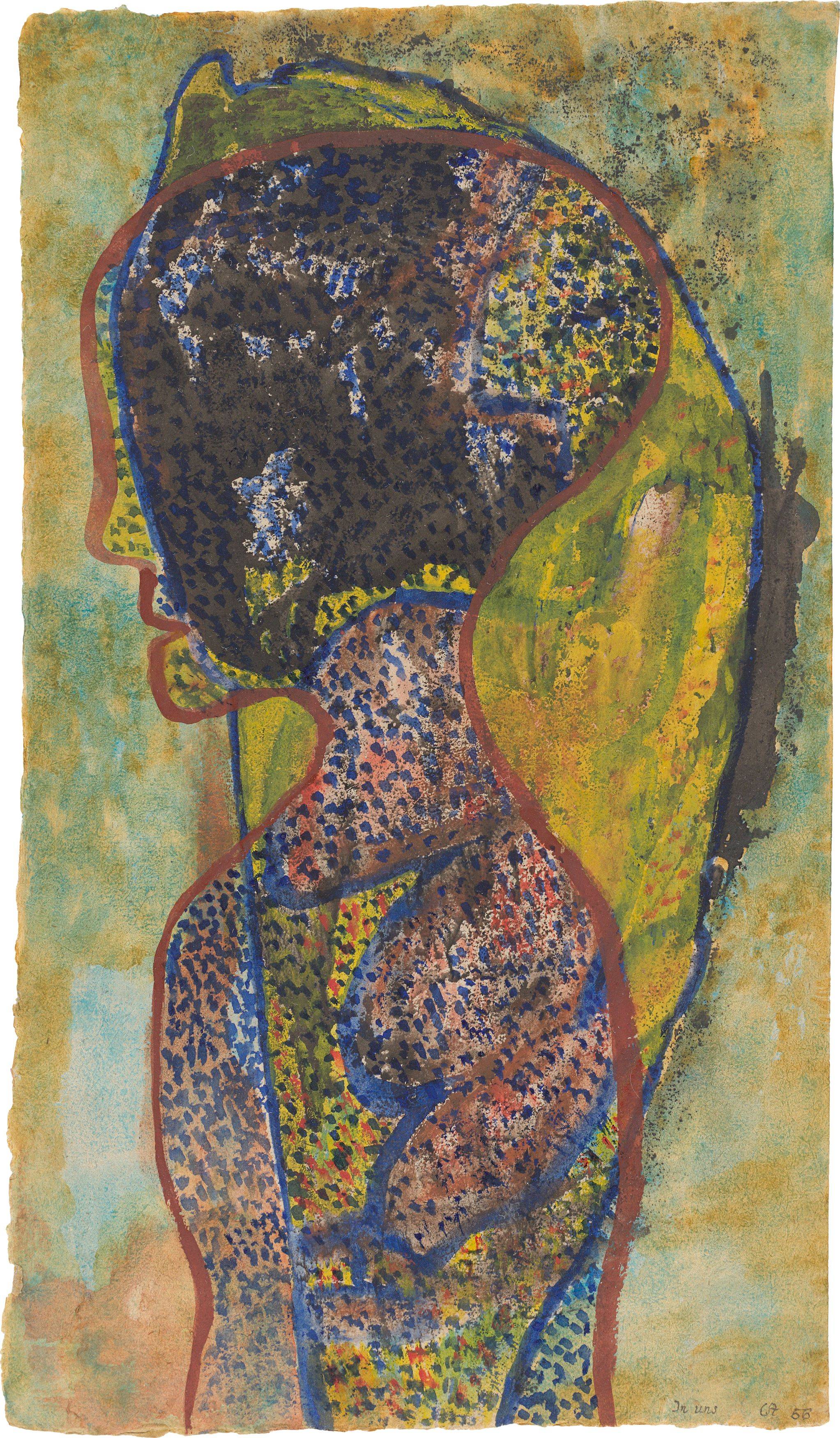 This picture shows the following artwork: Gerhard Altenbourg. ”In uns”. 1956.