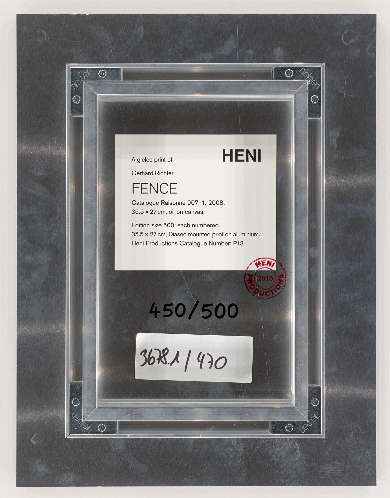 Auf diesem Bild ist das folgende Kunstwerk zu sehen: Gerhard Richter. „Fence (P13)“. 2015.