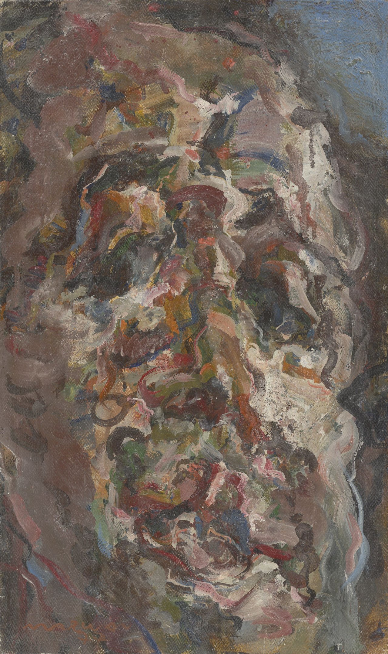 Auf diesem Bild ist das folgende Kunstwerk zu sehen:  Marwan. Ohne Titel. 1977.