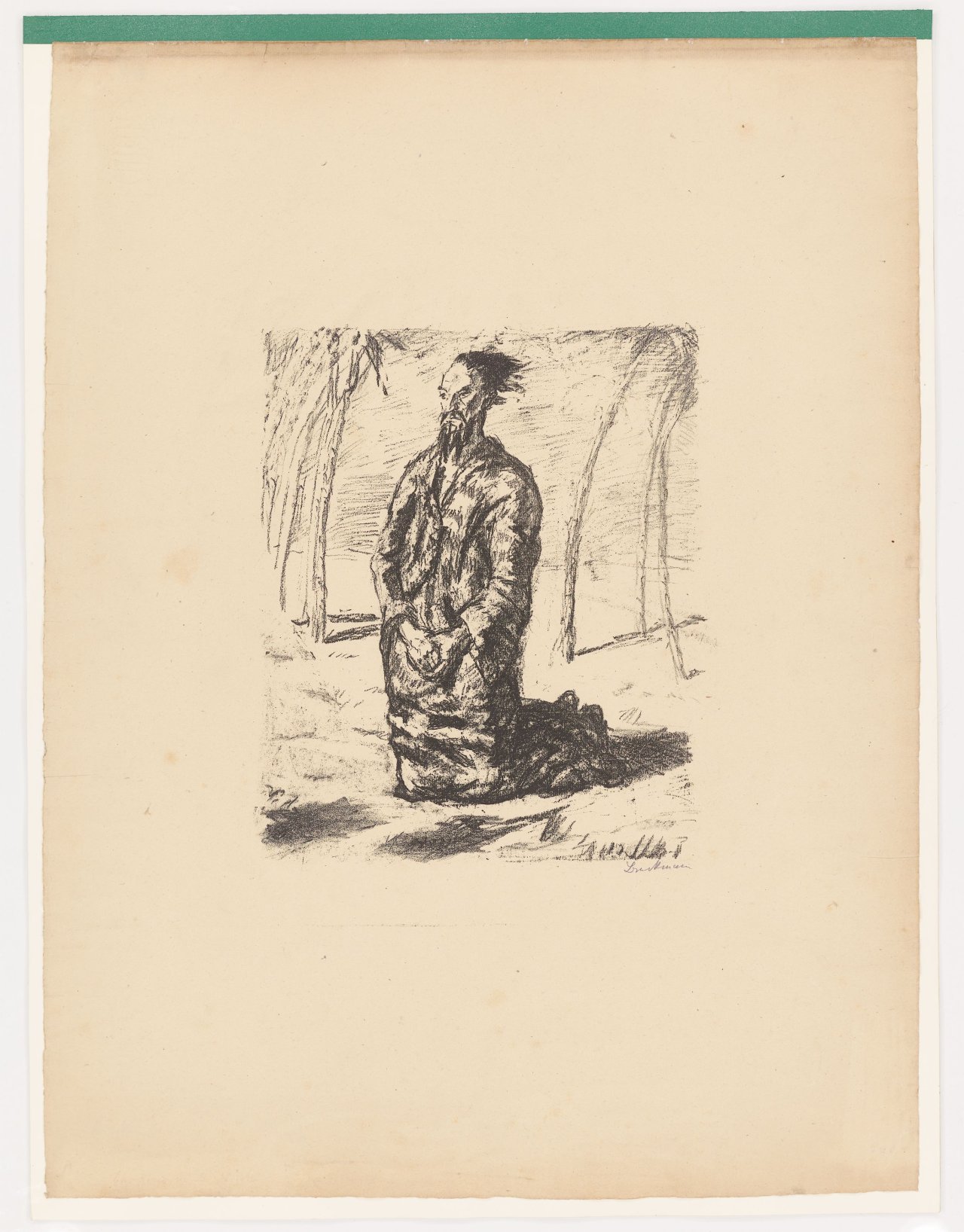 Auf diesem Bild ist das folgende Kunstwerk zu sehen: Max Beckmann. „Sechs Lithographien zum Neuen Testament“. 1911/17.