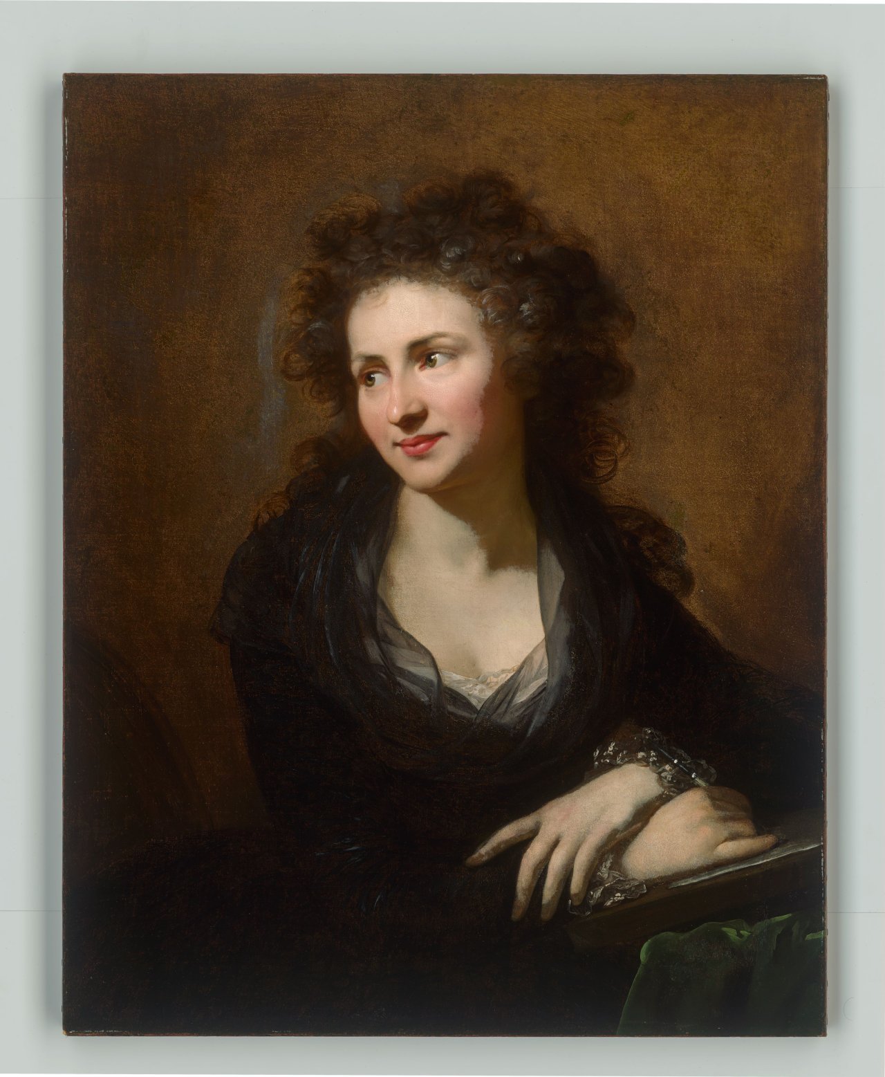 This picture shows the following artwork: Anton Graff. Portrait of a Young Woman (the Artist Dora Stock). Circa 1785.