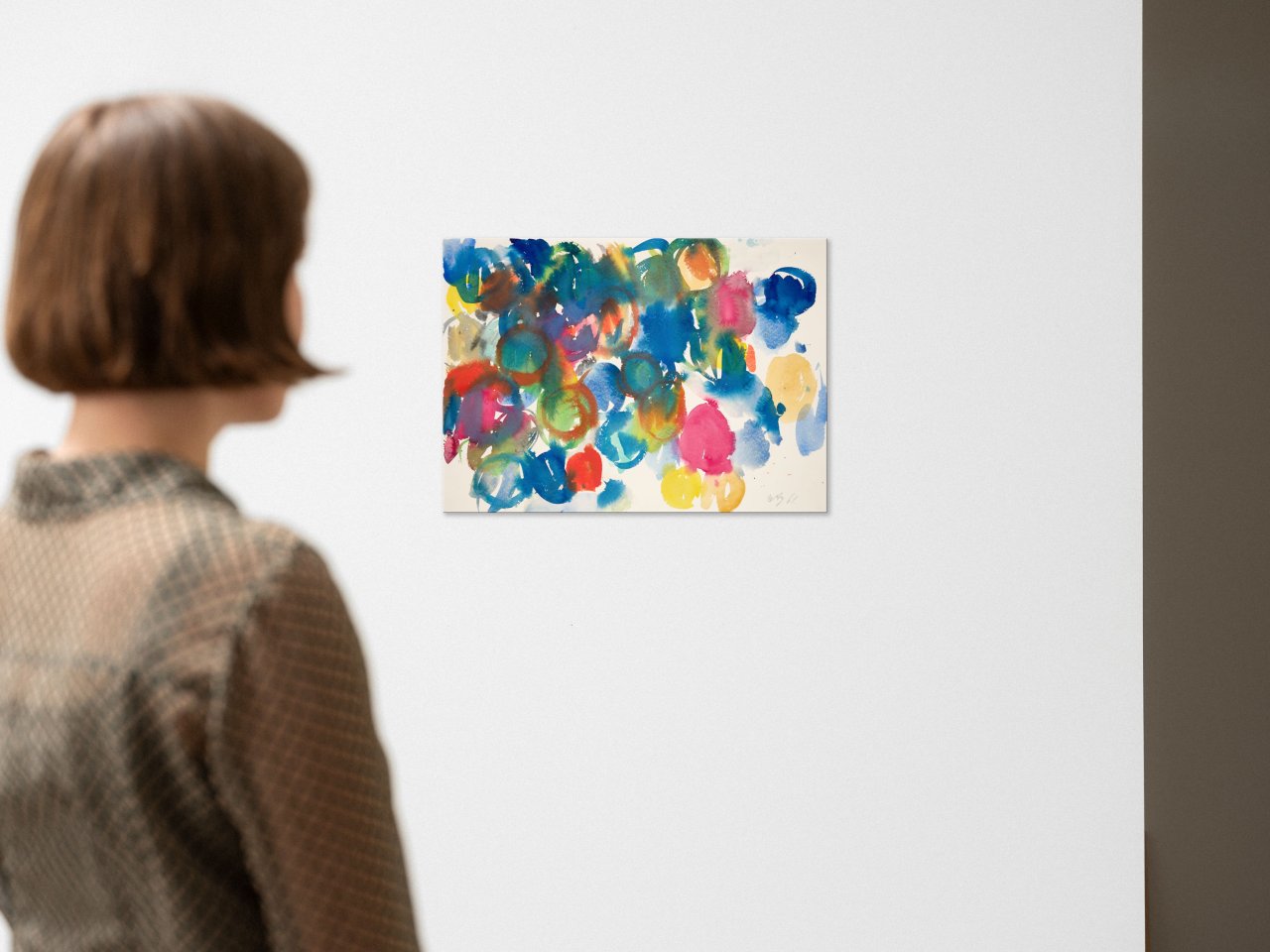 Auf diesem Bild ist das folgende Kunstwerk zu sehen: Ernst Wilhelm Nay. „Ohne Titel“. 1961.