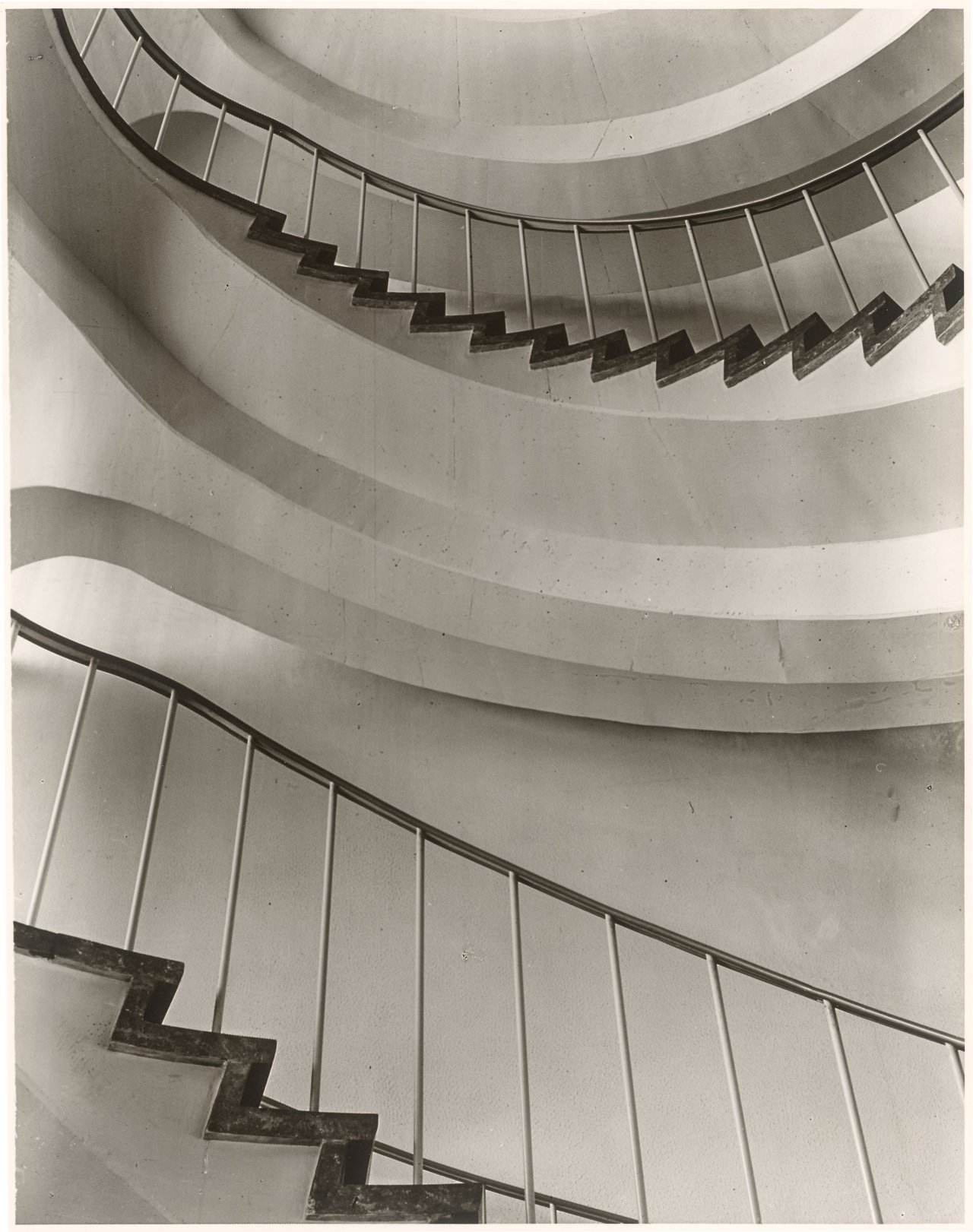 This picture shows the following artwork: Max Baur. Collection: Stairwells. 1950s.