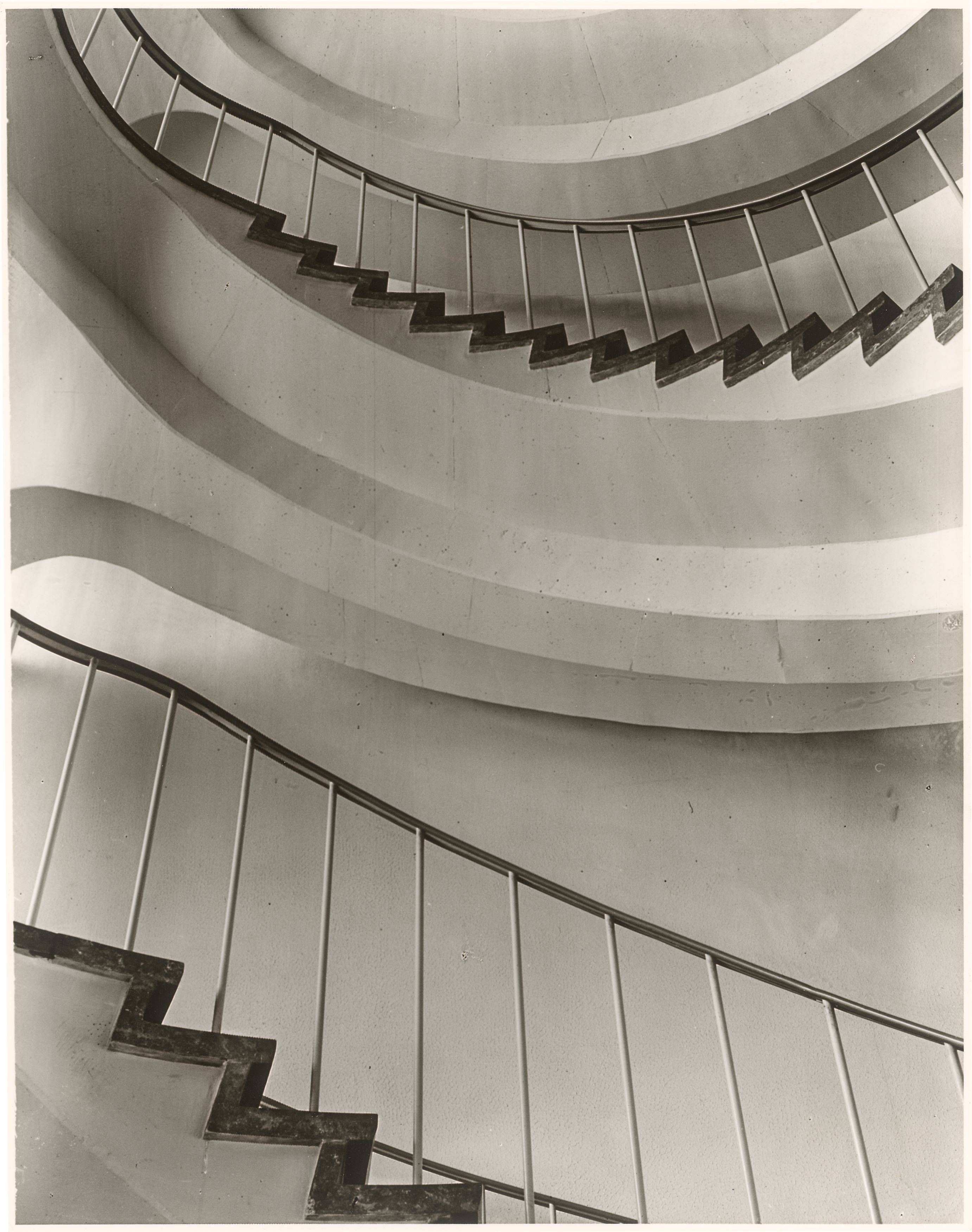 This picture shows the following artwork: Max Baur. Collection: Stairwells. 1950s.