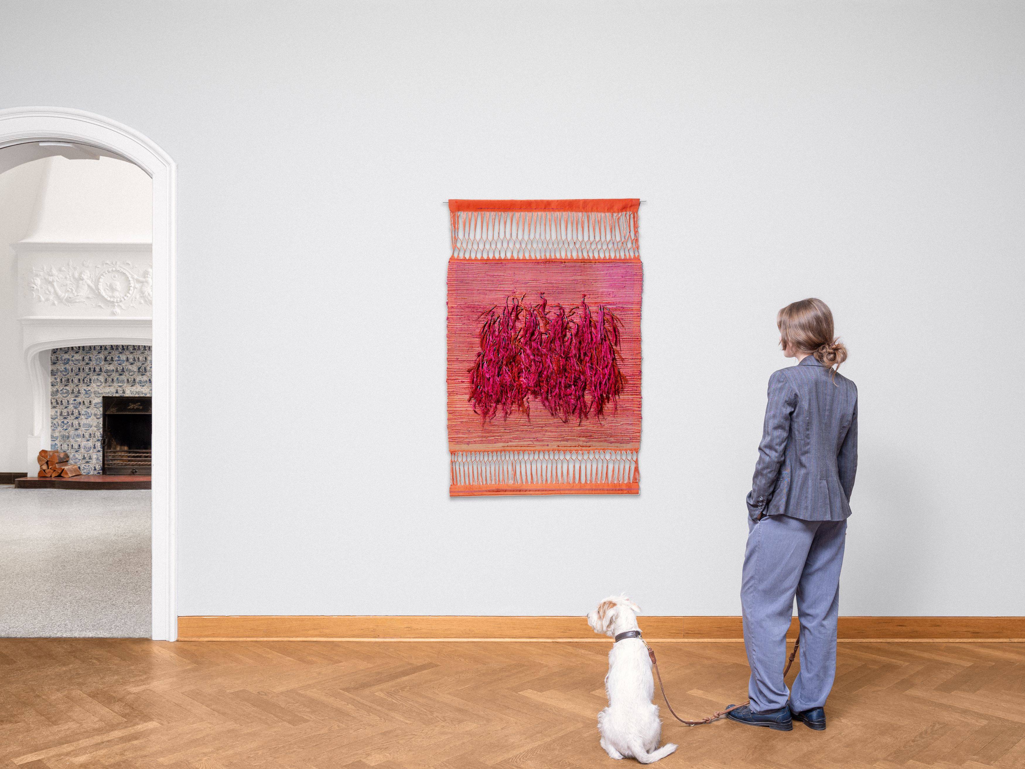 Auf diesem Bild ist das folgende Kunstwerk zu sehen: Sheila Hicks. Ohne Titel, aus der Serie „Palghat“. Um 1967/68.