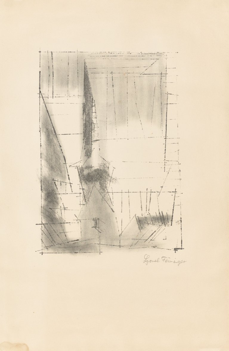 This picture shows the following artwork: Lyonel Feininger. ”Gelmeroda”. 1955.