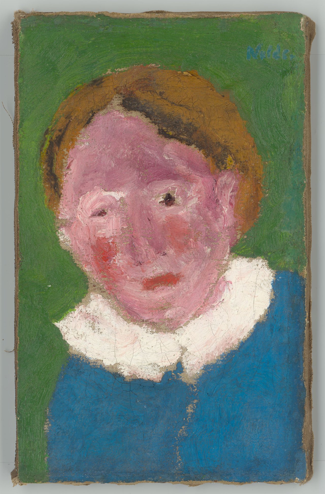 Auf diesem Bild ist das folgende Kunstwerk zu sehen: Emil Nolde. „Kleines blondes Mädchen“. 1918.