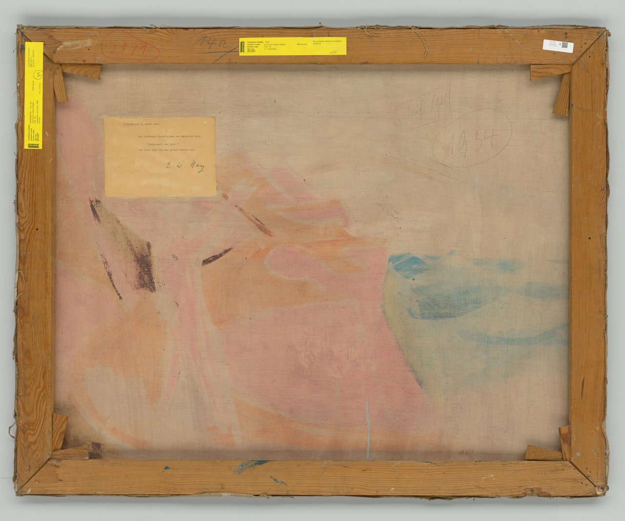 This picture shows the following artwork: Ernst Wilhelm Nay. ”Landschaft auf Sylt”. 1936.