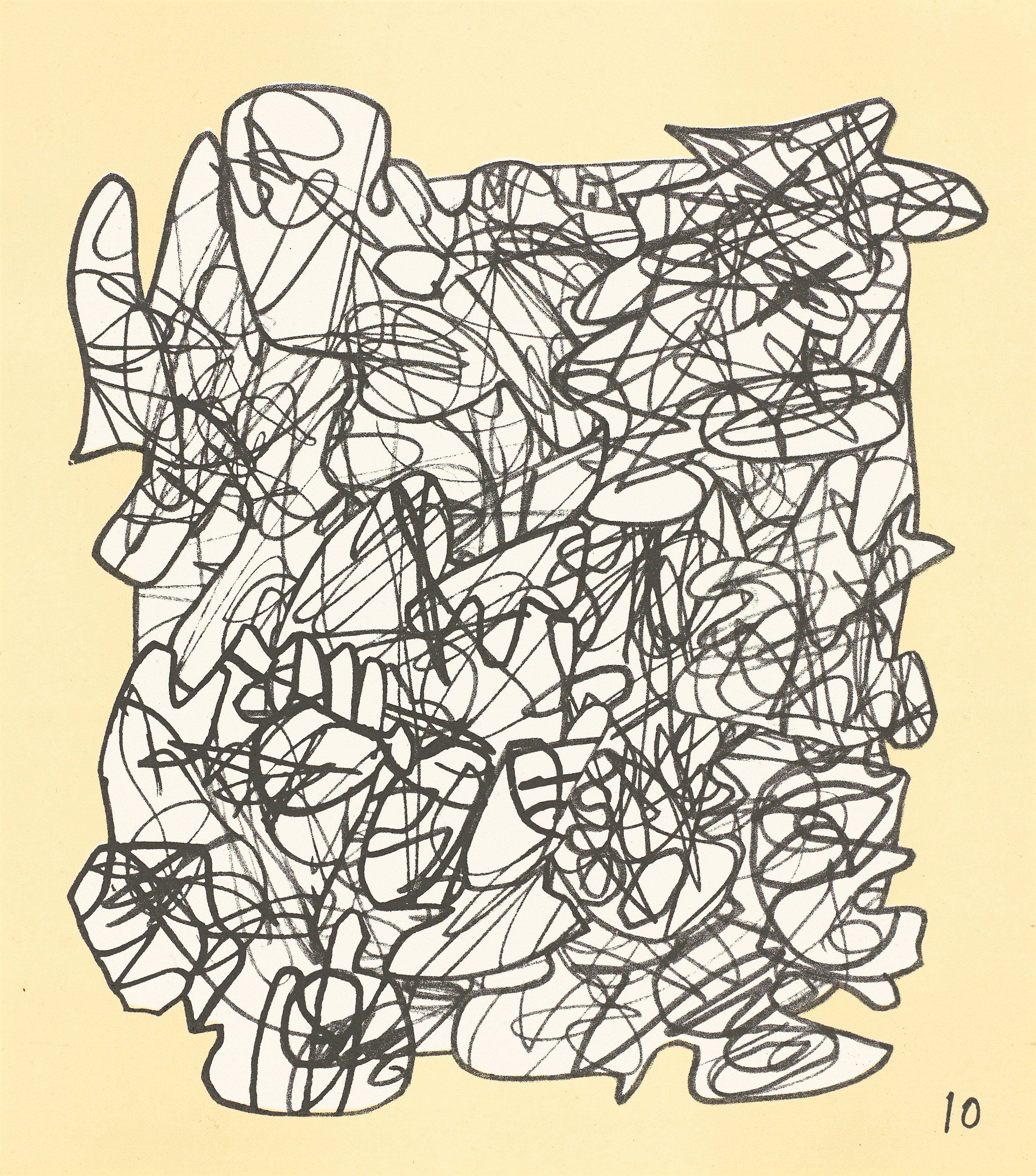 This picture shows the following artwork: Jean Dubuffet. ”Conjectures”. 1983.