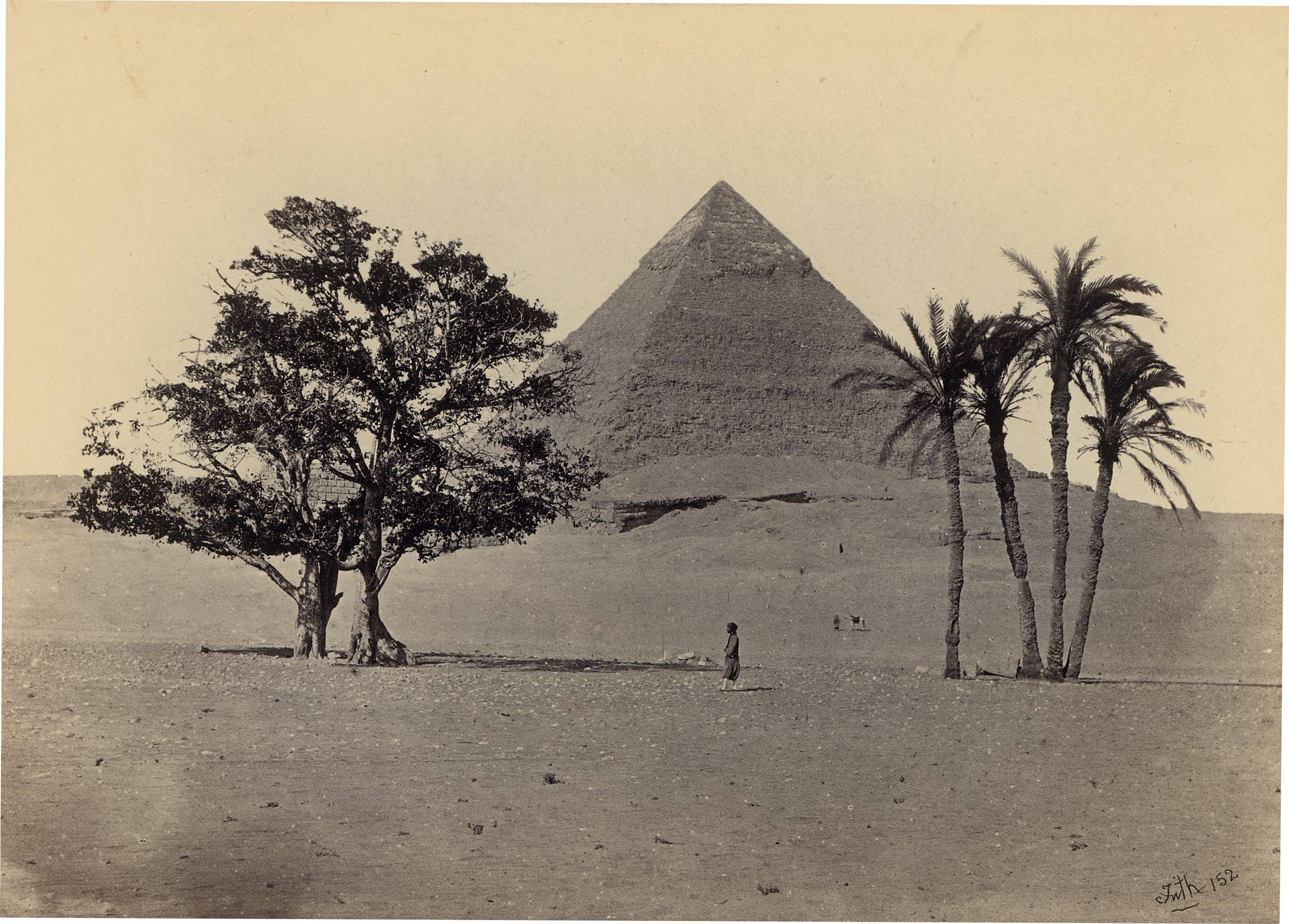 This picture shows the following artwork: Francis Frith. Sphinx / The Great Piramid, From the Plain / The Second Piramid, From the Plain. Each 1857.