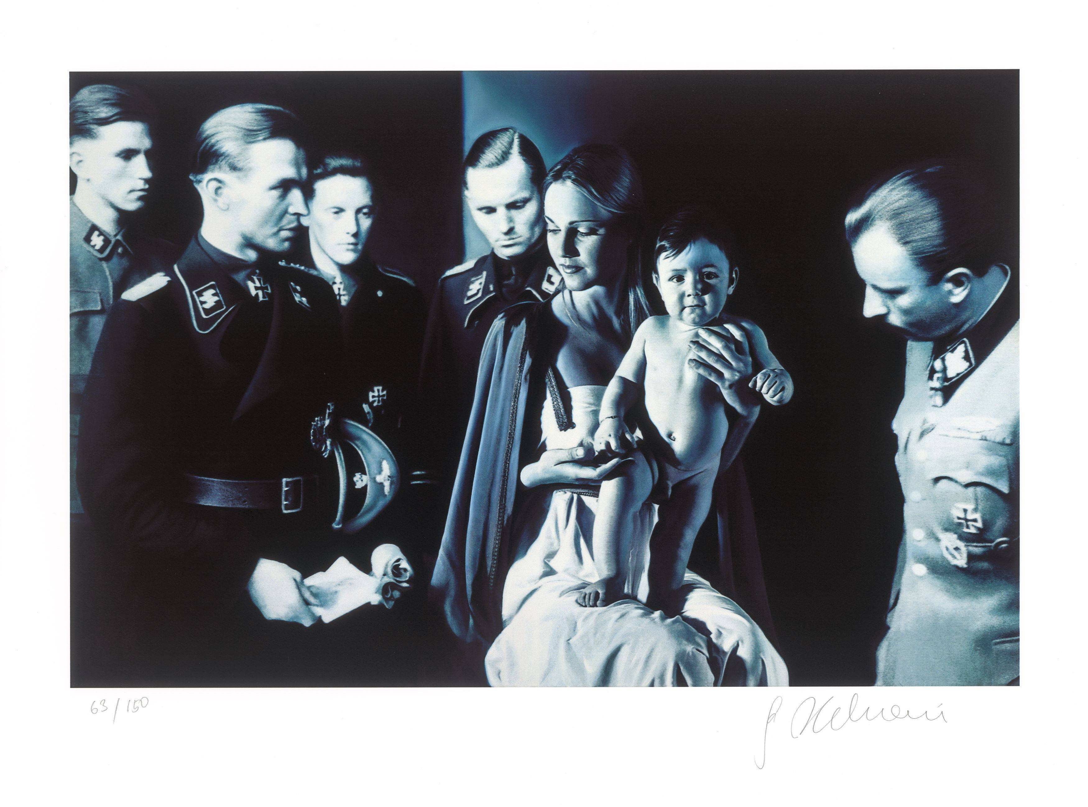 This picture shows the following artwork: Gottfried Helnwein. ”Epiphany I (Adoration of the Magi)”. Circa 2005.