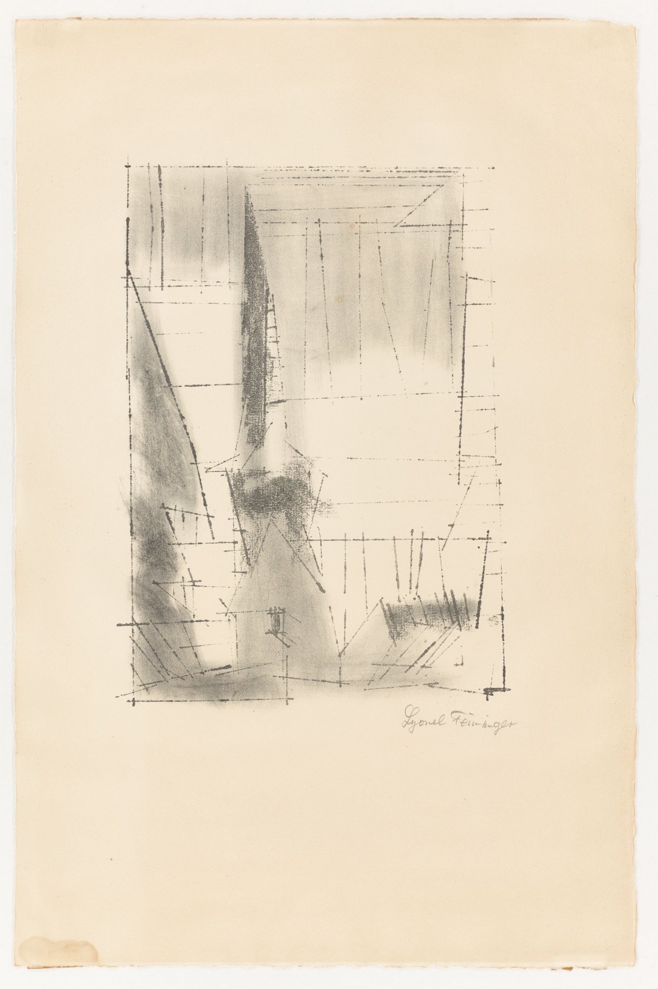 This picture shows the following artwork: Lyonel Feininger. ”Gelmeroda”. 1955.