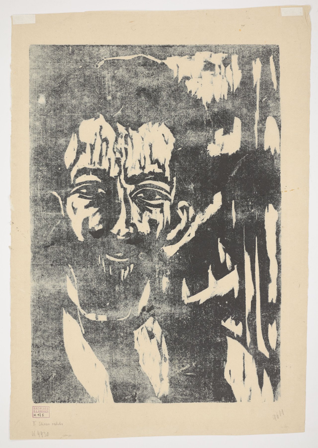 This picture shows the following artwork: Ernst Ludwig Kirchner. ”Portrait Alex (Alexander Gerbig)”. 1908.