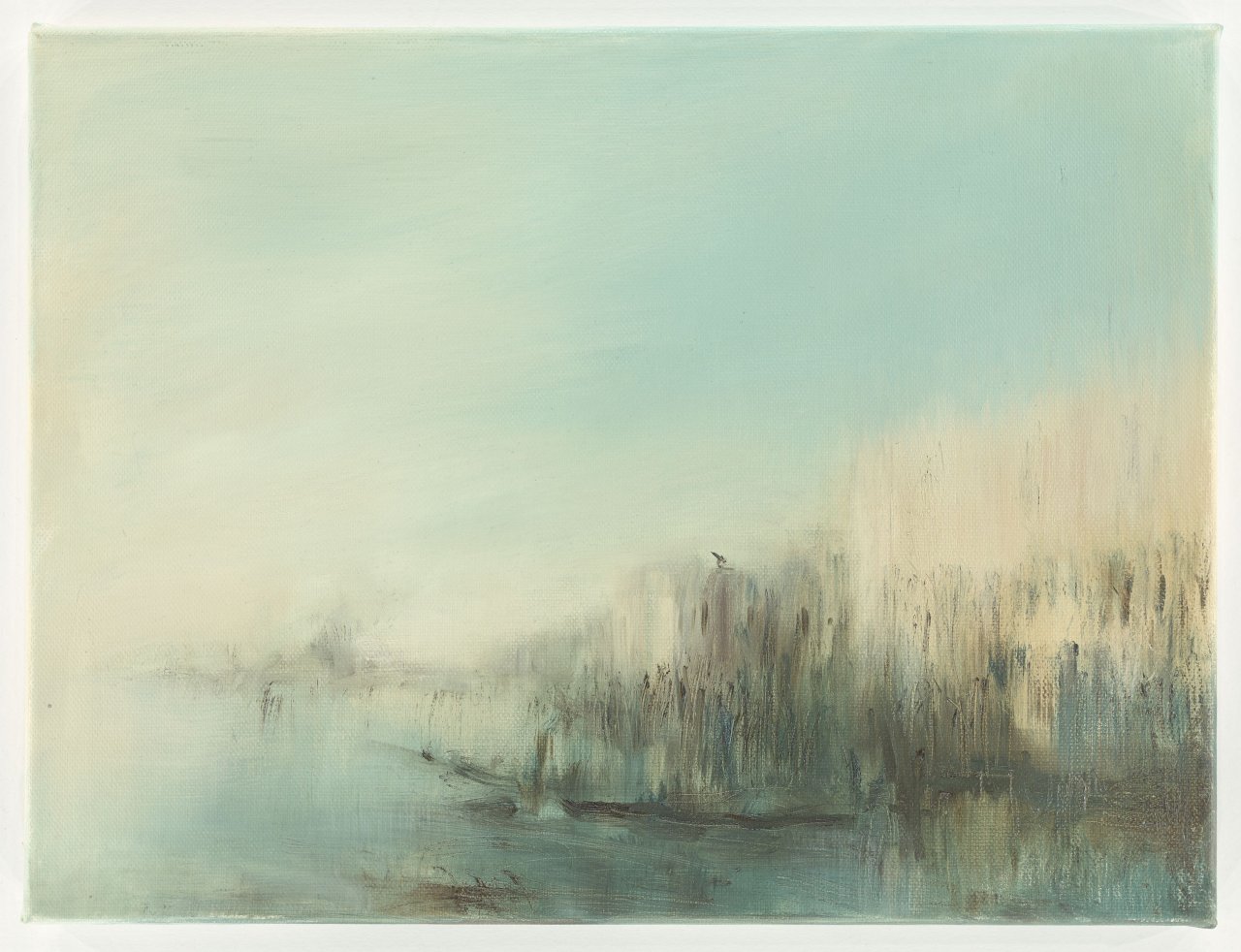 This picture shows the following artwork: Claudia Berg. ”Blick zum Palazzo Ducale” (Venedig, Nachmittag). 2022.