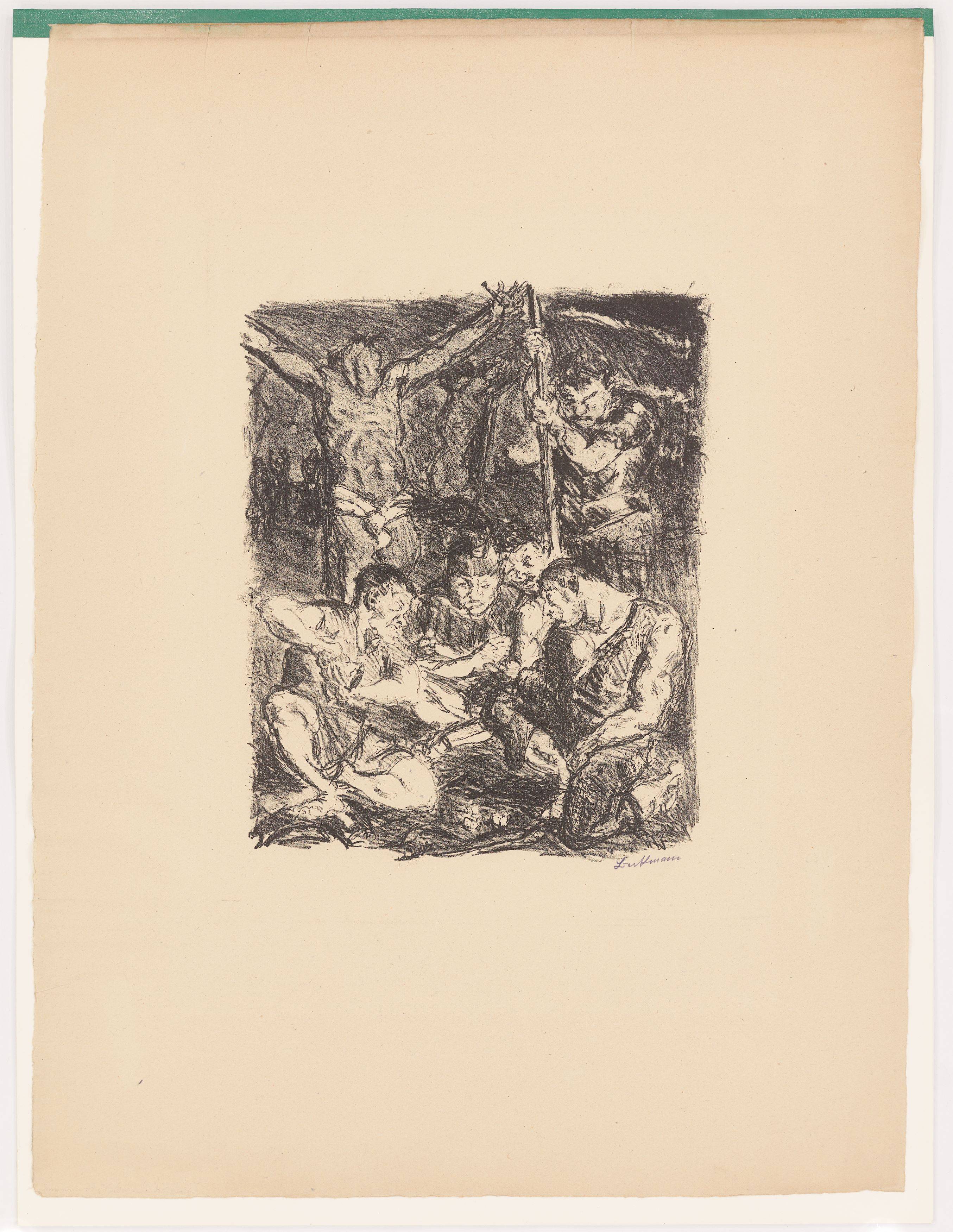 Auf diesem Bild ist das folgende Kunstwerk zu sehen: Max Beckmann. „Sechs Lithographien zum Neuen Testament“. 1911/17.