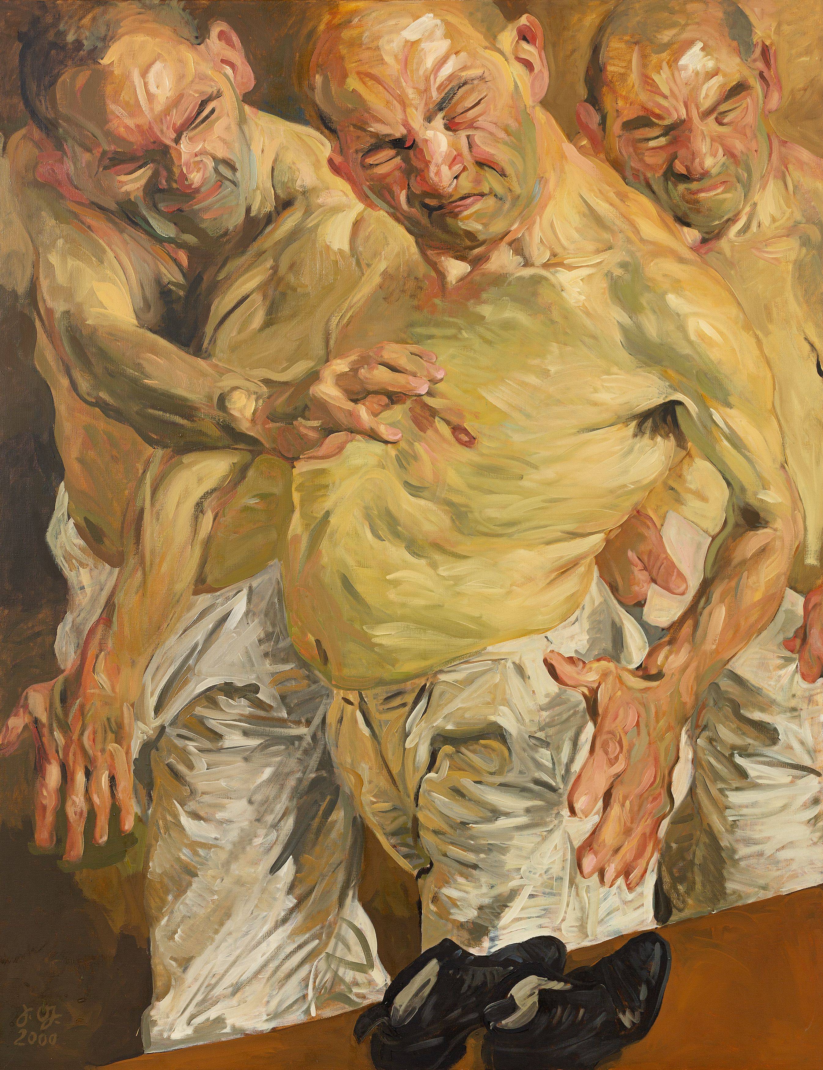 This picture shows the following artwork: Johannes Grützke. Self-portrait. 2000.