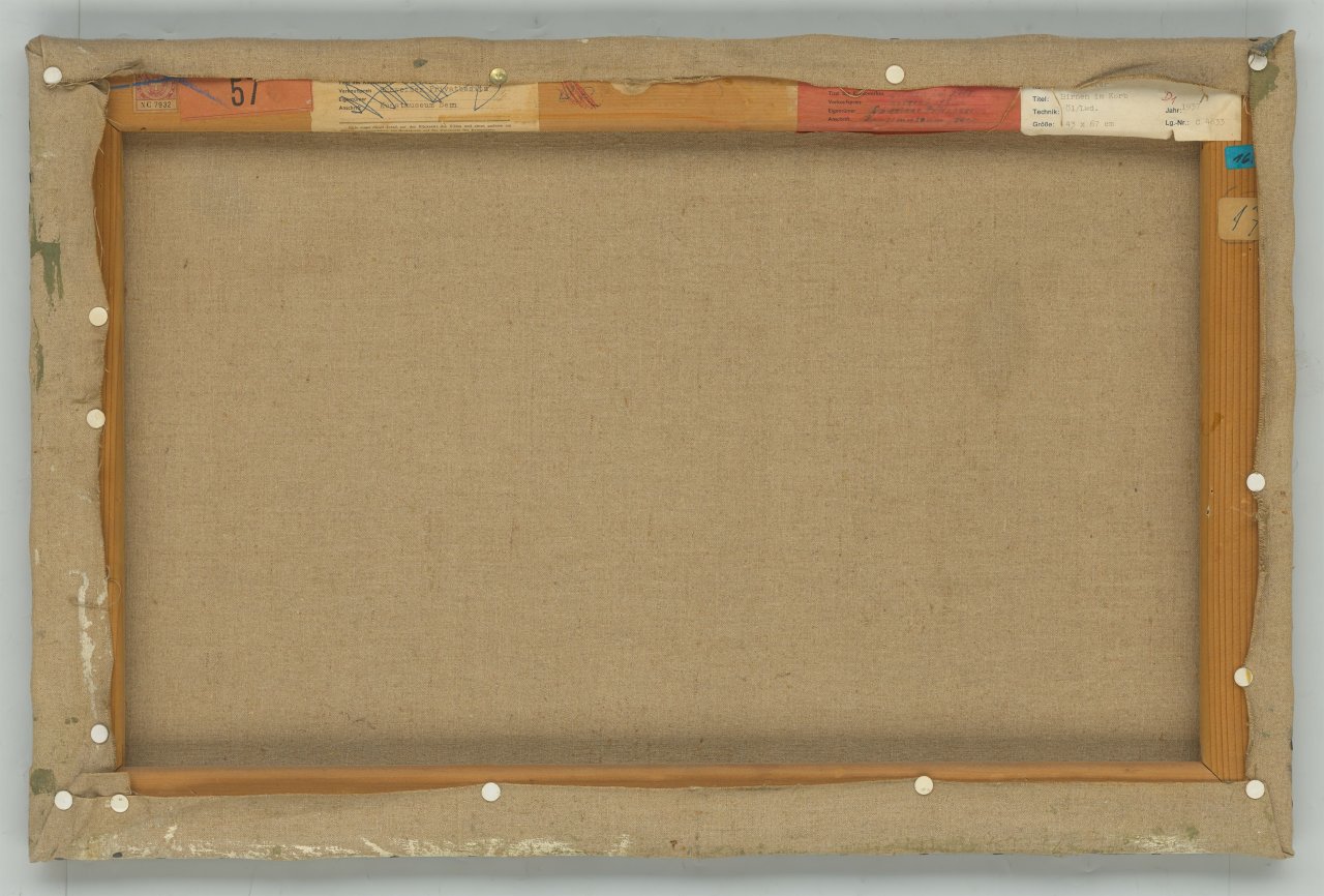 This picture shows the following artwork: Karl Hofer. ”Stilleben mit Spankorb”. 1937.