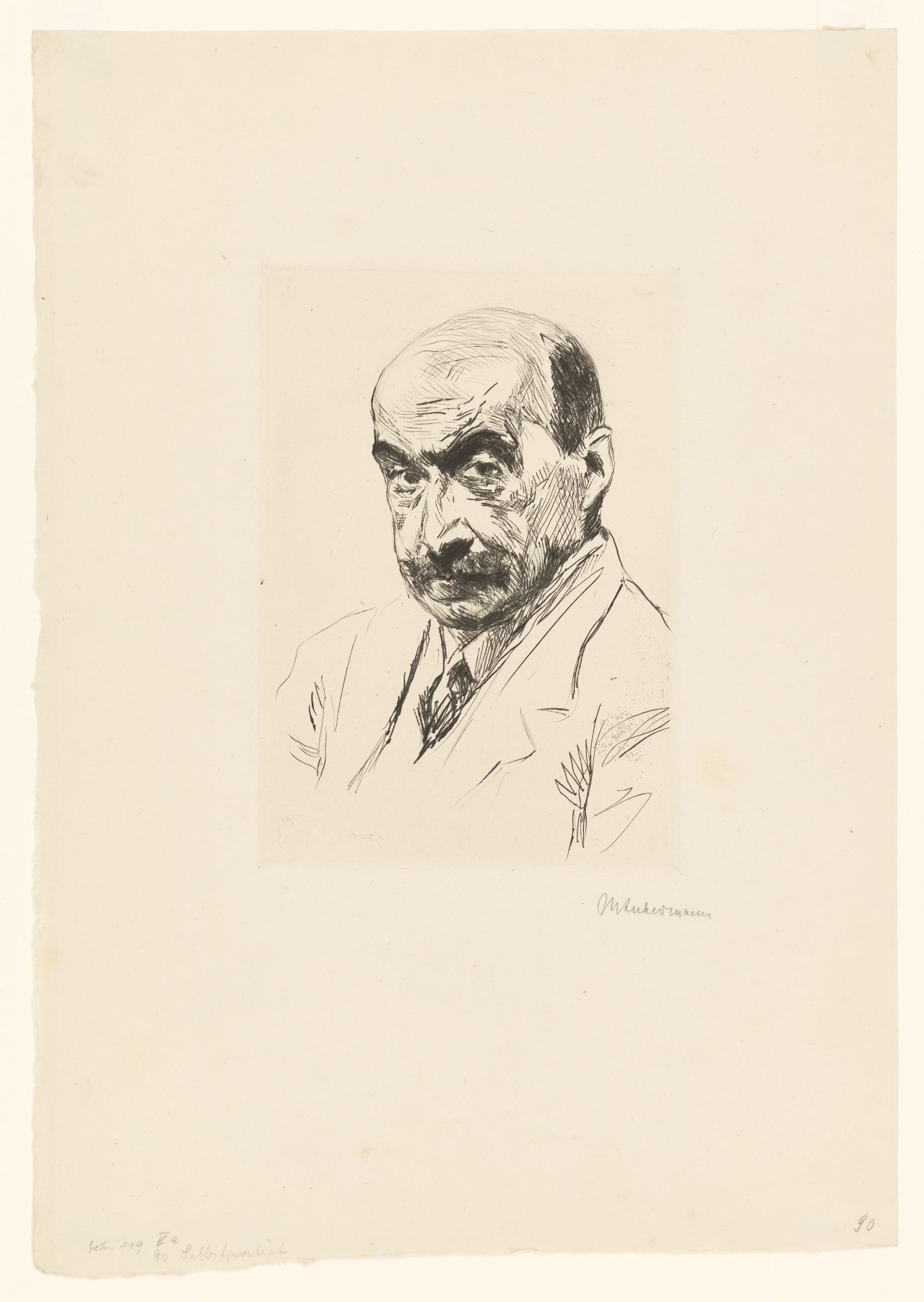 This picture shows the following artwork: Max Liebermann. ”Selbstportrait”. 1911.
