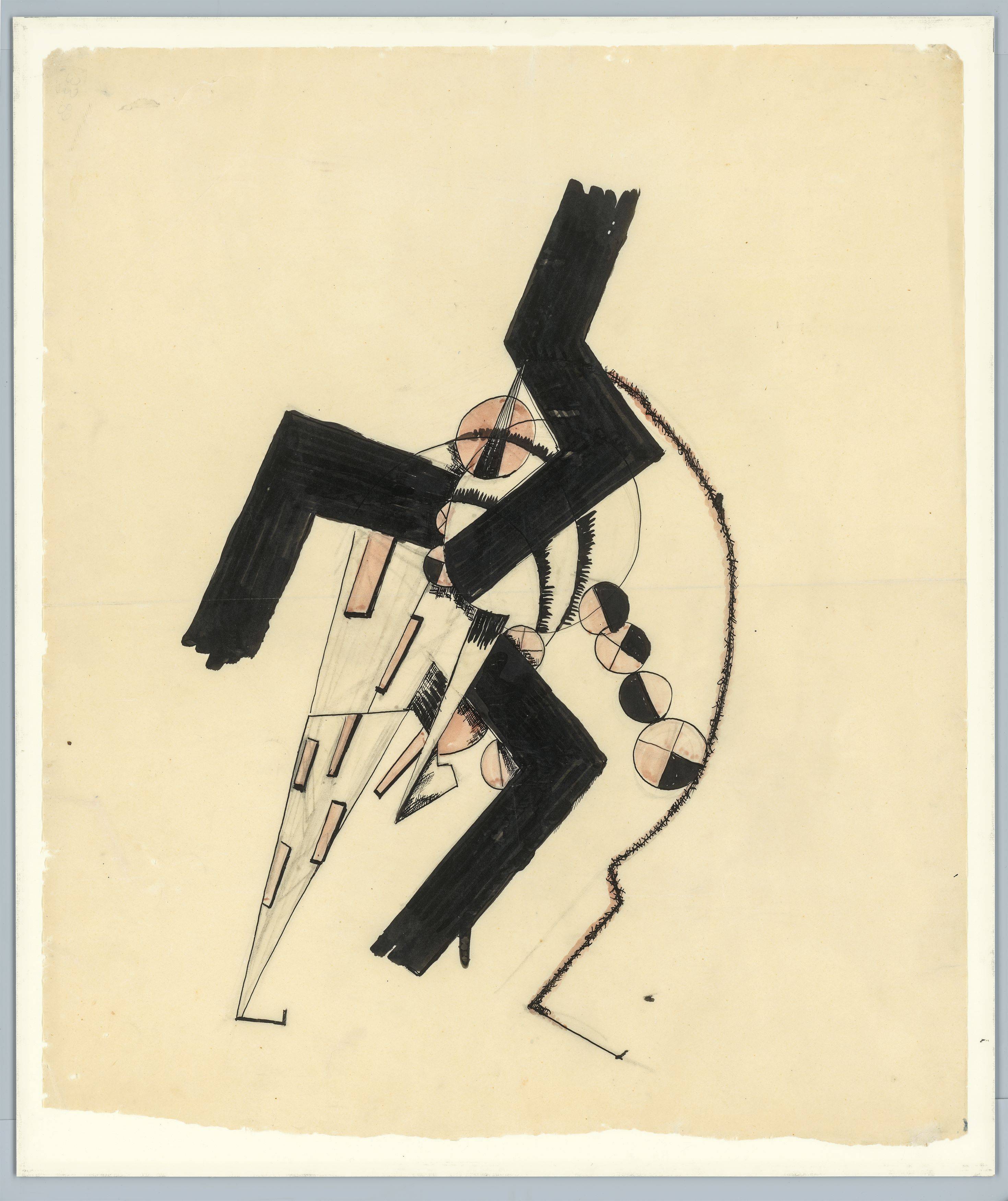 This picture shows the following artwork: Ella Bergmann-Michel. Ohne Titel. Circa 1917/18.