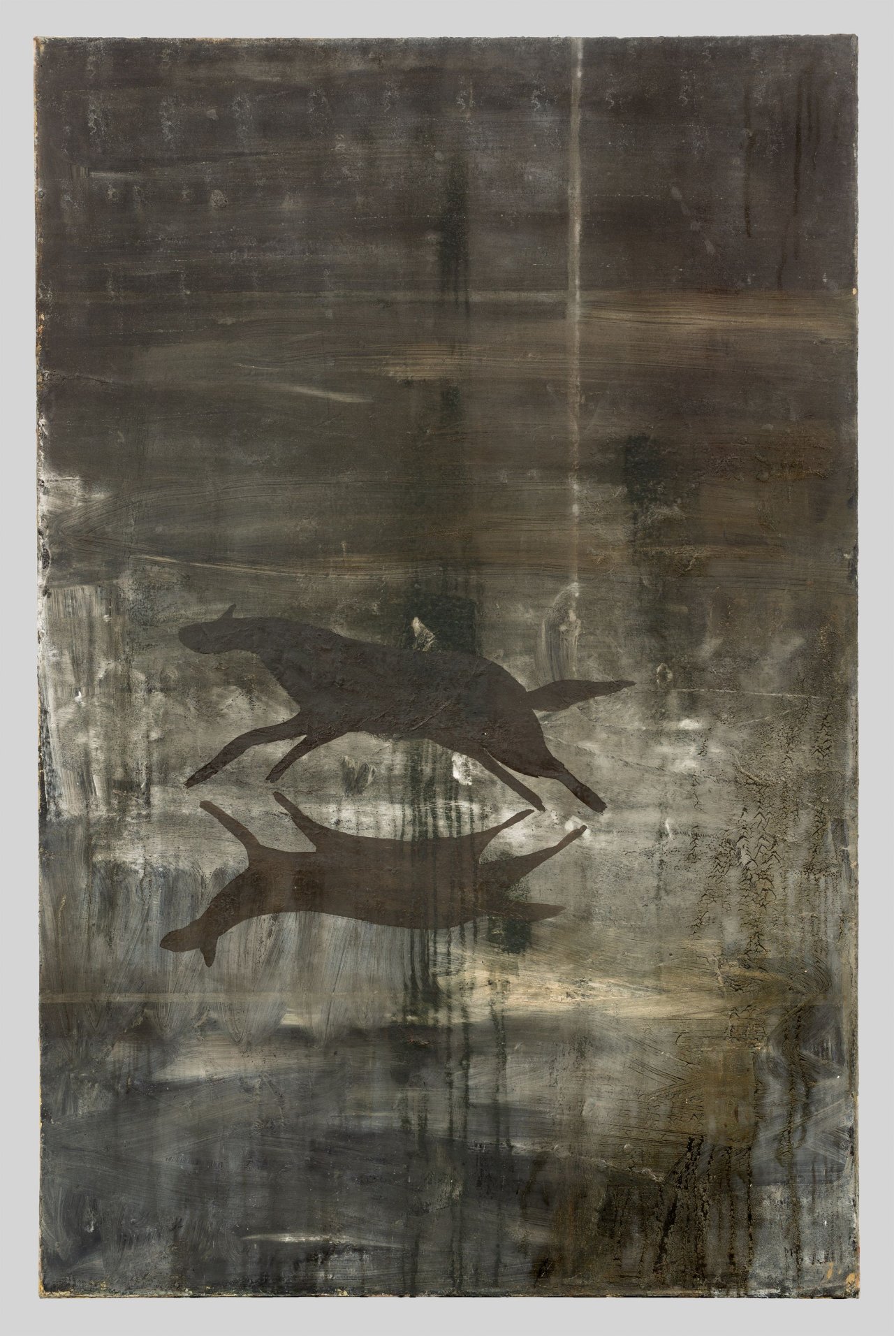 Auf diesem Bild ist das folgende Kunstwerk zu sehen: Norbert Schwontkowski. „(from the random paintings) - flucht“. 1990.